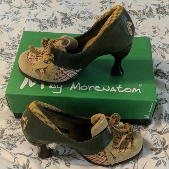 M by Morenatom vintage designer tartan heel - Picture 4 of 5